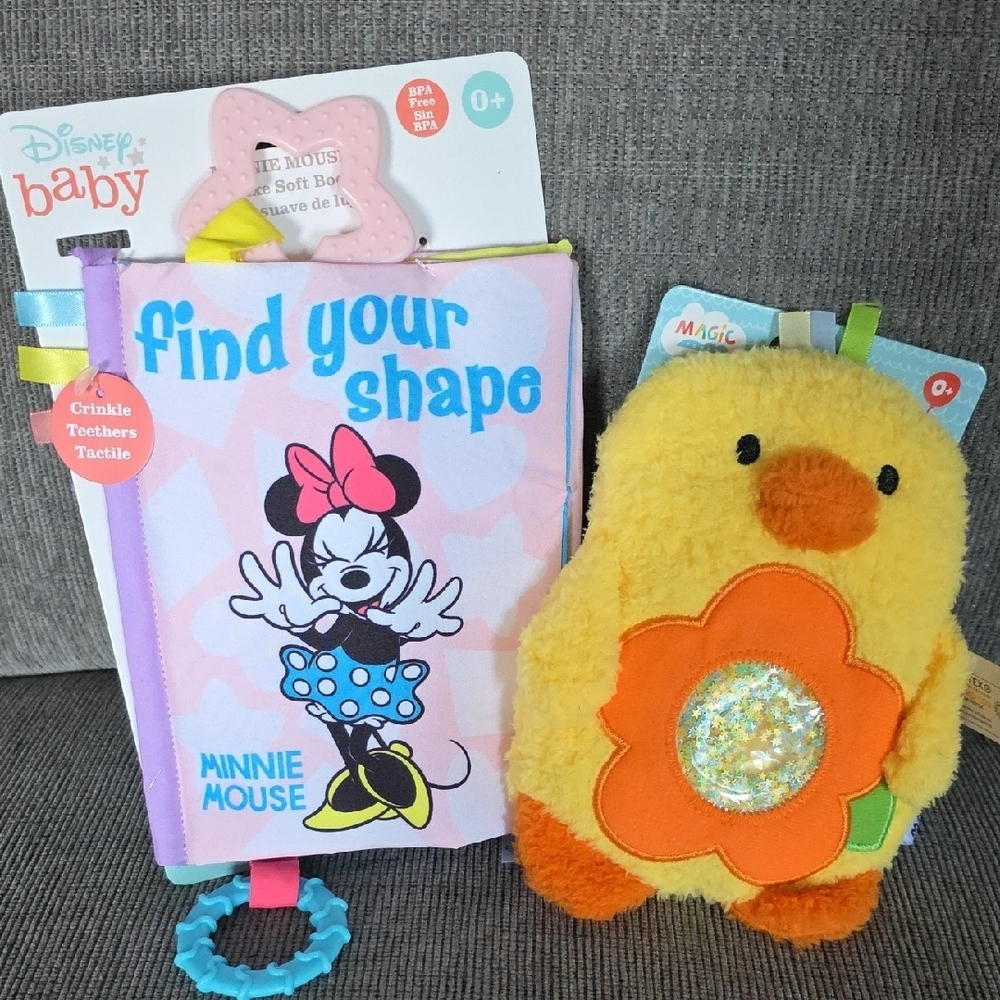 Disney Minnie Mouse Soft Book And Magic Years Soft Sensory Toy, NWT - Picture 9 of 9